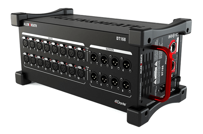 Hovedbilde A&H DT168 portable Dante I/O expander; 16 ...